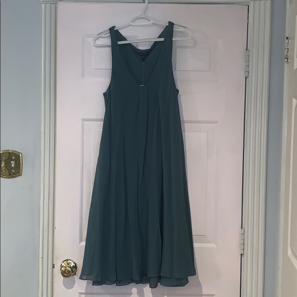 NWT Eileen Fisher Green Silk Dress